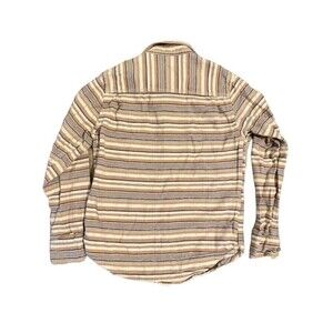 HOWE Mens Size Small Stripes Cotton Long Sleeve Button Up Shirt